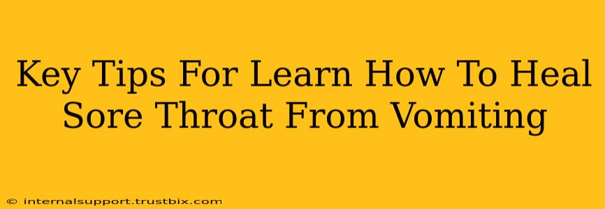 Key Tips For Learn How To Heal Sore Throat From Vomiting