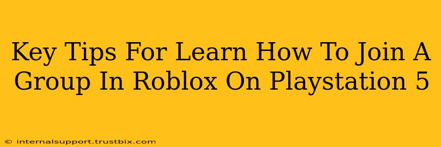 Key Tips For Learn How To Join A Group In Roblox On Playstation 5