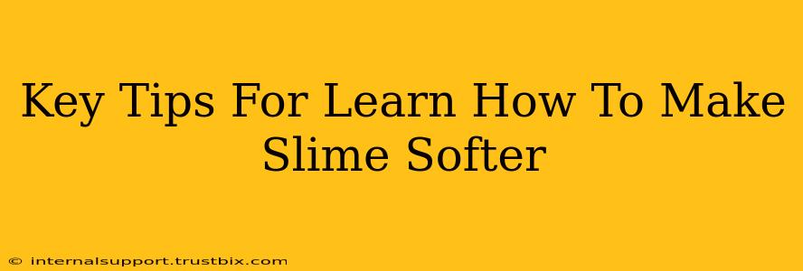 Key Tips For Learn How To Make Slime Softer