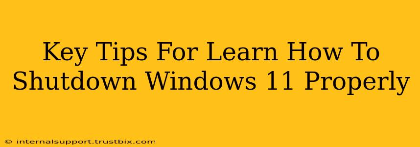 Key Tips For Learn How To Shutdown Windows 11 Properly