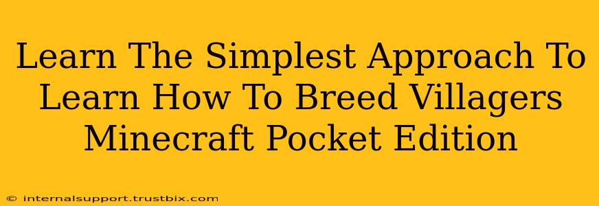 Learn The Simplest Approach To Learn How To Breed Villagers Minecraft Pocket Edition