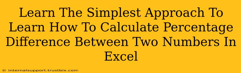 Learn The Simplest Approach To Learn How To Calculate Percentage Difference Between Two Numbers In Excel