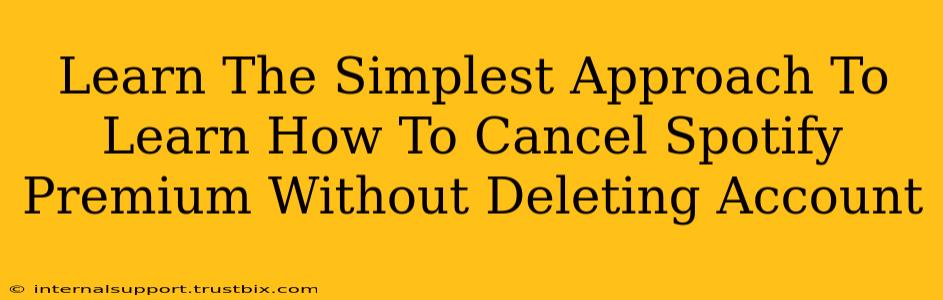 Learn The Simplest Approach To Learn How To Cancel Spotify Premium Without Deleting Account