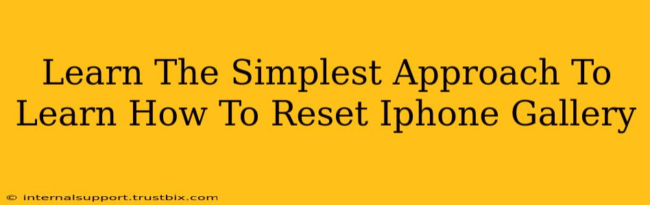 Learn The Simplest Approach To Learn How To Reset Iphone Gallery