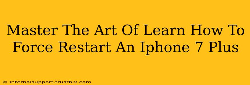 Master The Art Of Learn How To Force Restart An Iphone 7 Plus