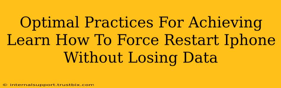 Optimal Practices For Achieving Learn How To Force Restart Iphone Without Losing Data