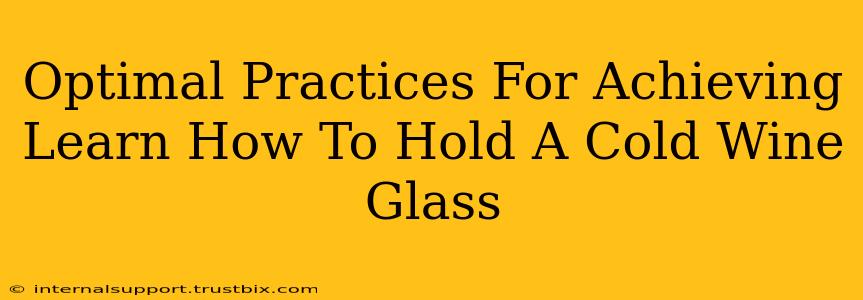 Optimal Practices For Achieving Learn How To Hold A Cold Wine Glass