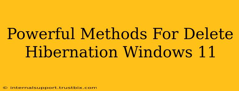 Powerful Methods For Delete Hibernation Windows 11