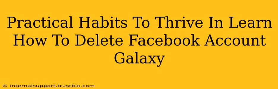 Practical Habits To Thrive In Learn How To Delete Facebook Account Galaxy