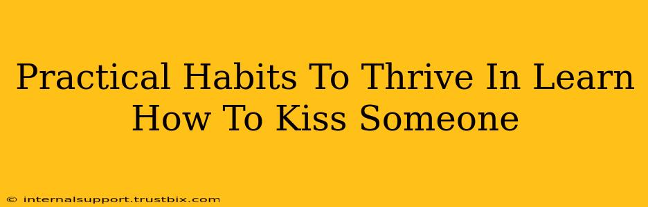 Practical Habits To Thrive In Learn How To Kiss Someone