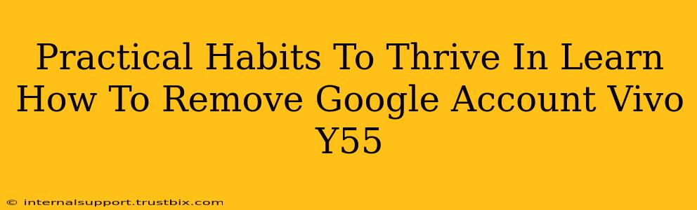 Practical Habits To Thrive In Learn How To Remove Google Account Vivo Y55