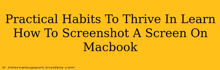 Practical Habits To Thrive In Learn How To Screenshot A Screen On Macbook