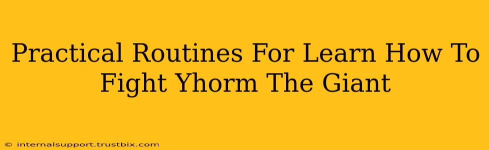 Practical Routines For Learn How To Fight Yhorm The Giant