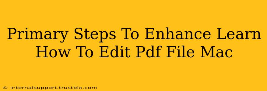 Primary Steps To Enhance Learn How To Edit Pdf File Mac