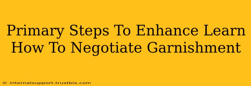 Primary Steps To Enhance Learn How To Negotiate Garnishment