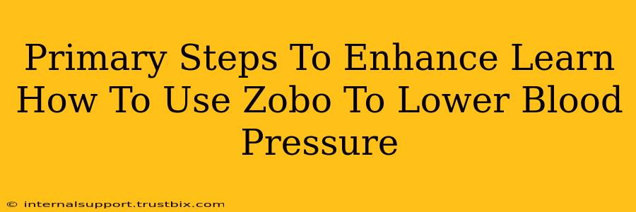 Primary Steps To Enhance Learn How To Use Zobo To Lower Blood Pressure