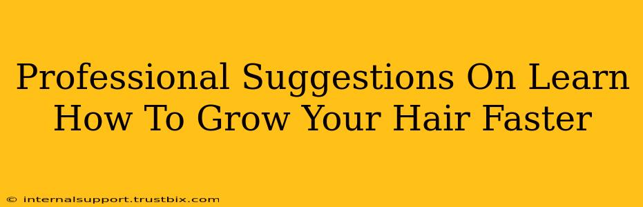 Professional Suggestions On Learn How To Grow Your Hair Faster