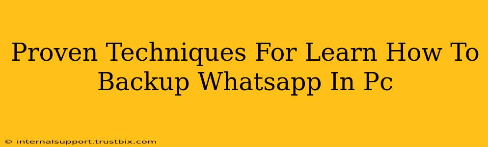 Proven Techniques For Learn How To Backup Whatsapp In Pc