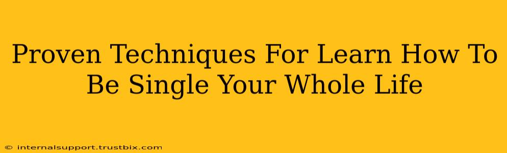 Proven Techniques For Learn How To Be Single Your Whole Life