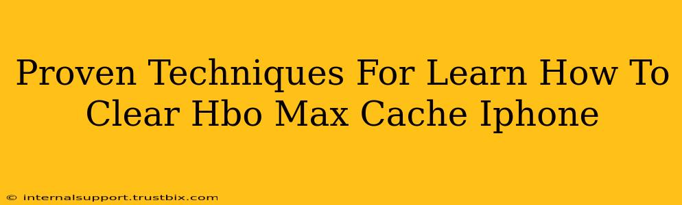 Proven Techniques For Learn How To Clear Hbo Max Cache Iphone