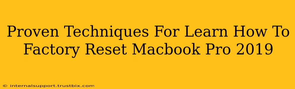 Proven Techniques For Learn How To Factory Reset Macbook Pro 2019