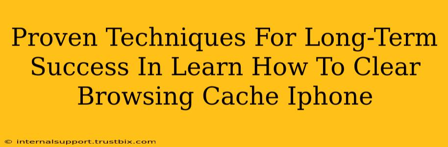 Proven Techniques For Long-Term Success In Learn How To Clear Browsing Cache Iphone