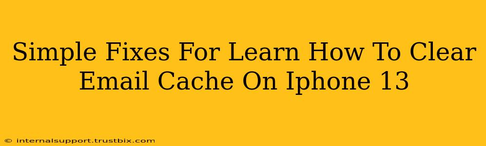 Simple Fixes For Learn How To Clear Email Cache On Iphone 13