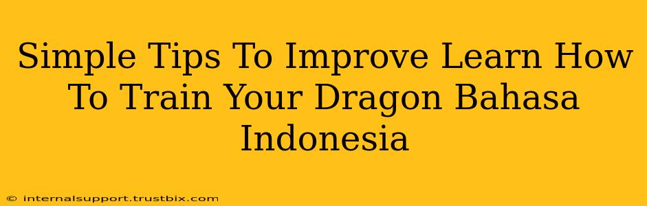 Simple Tips To Improve Learn How To Train Your Dragon Bahasa Indonesia