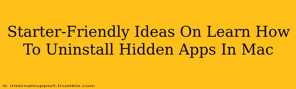 Starter-Friendly Ideas On Learn How To Uninstall Hidden Apps In Mac