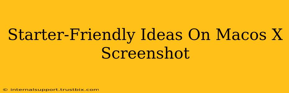 Starter-Friendly Ideas On Macos X Screenshot