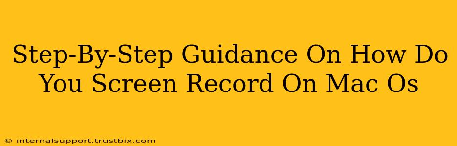 Step-By-Step Guidance On How Do You Screen Record On Mac Os