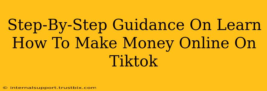 Step-By-Step Guidance On Learn How To Make Money Online On Tiktok