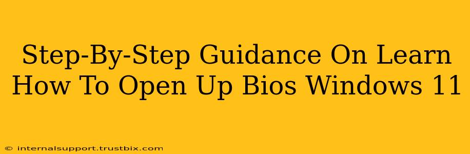 Step-By-Step Guidance On Learn How To Open Up Bios Windows 11