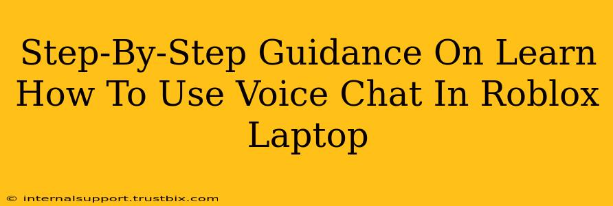 Step-By-Step Guidance On Learn How To Use Voice Chat In Roblox Laptop