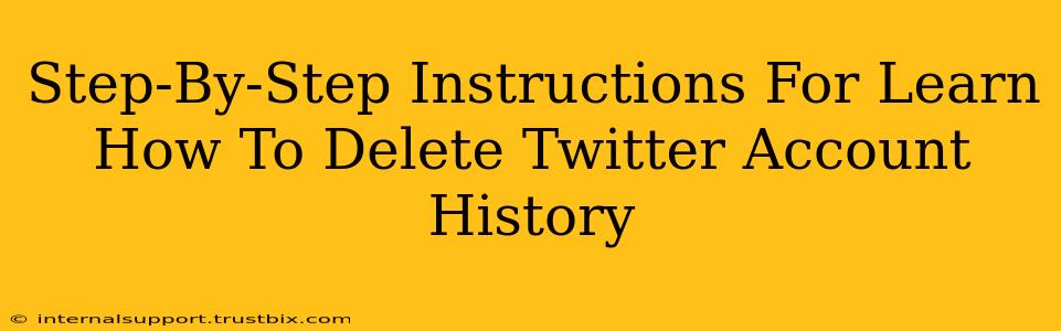 Step-By-Step Instructions For Learn How To Delete Twitter Account History