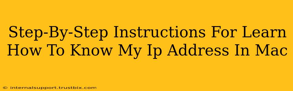 Step-By-Step Instructions For Learn How To Know My Ip Address In Mac