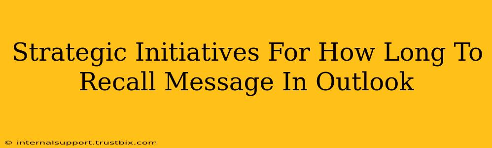 Strategic Initiatives For How Long To Recall Message In Outlook