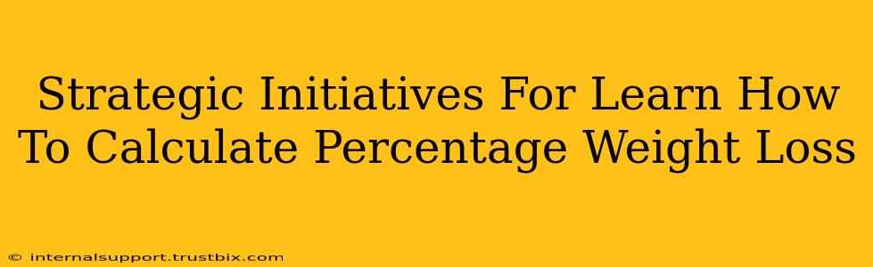 Strategic Initiatives For Learn How To Calculate Percentage Weight Loss