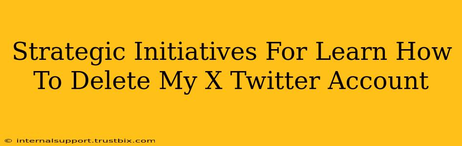 Strategic Initiatives For Learn How To Delete My X Twitter Account