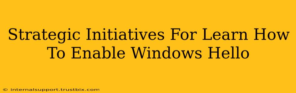 Strategic Initiatives For Learn How To Enable Windows Hello