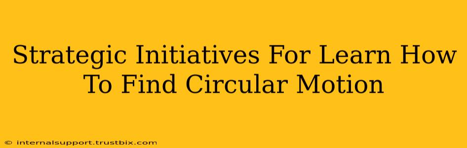 Strategic Initiatives For Learn How To Find Circular Motion