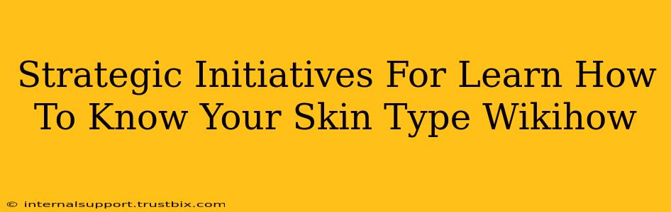 Strategic Initiatives For Learn How To Know Your Skin Type Wikihow