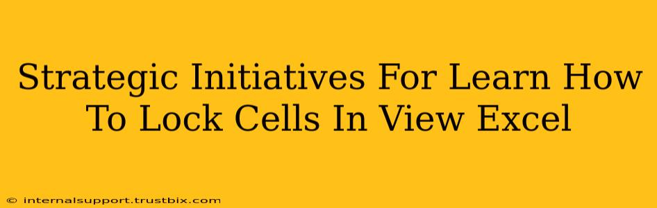 Strategic Initiatives For Learn How To Lock Cells In View Excel