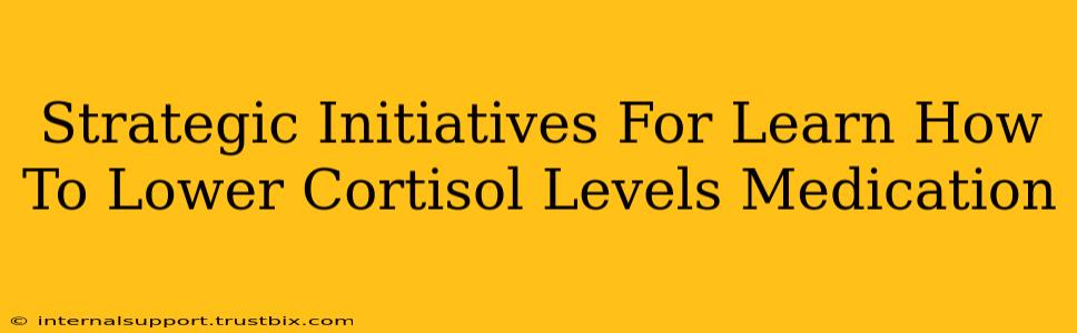 Strategic Initiatives For Learn How To Lower Cortisol Levels Medication