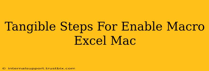 Tangible Steps For Enable Macro Excel Mac