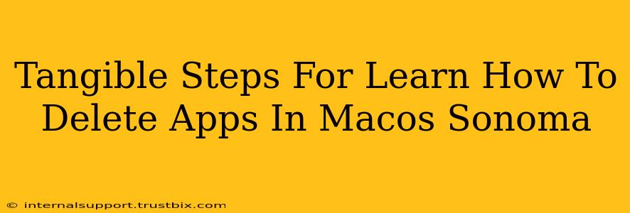 Tangible Steps For Learn How To Delete Apps In Macos Sonoma