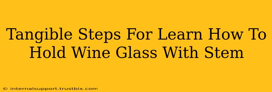 Tangible Steps For Learn How To Hold Wine Glass With Stem