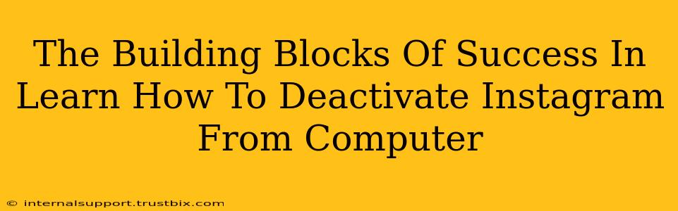 The Building Blocks Of Success In Learn How To Deactivate Instagram From Computer