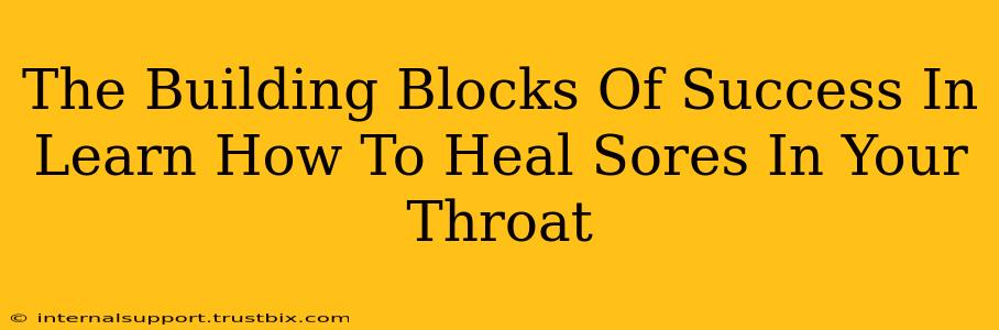 The Building Blocks Of Success In Learn How To Heal Sores In Your Throat