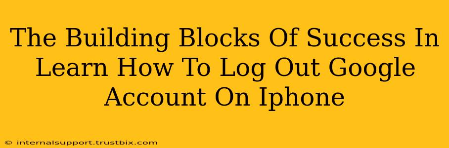 The Building Blocks Of Success In Learn How To Log Out Google Account On Iphone